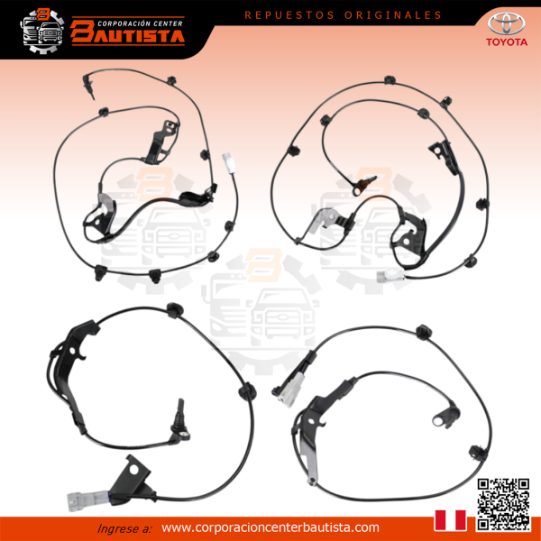 4x Sensor de velocidad ABS delantero trasero izq. der.   - Toyota Hilux 4x4