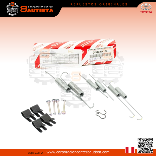 JUEGO RESORTE FRENO TRASERO - Toyota Hilux 4x4