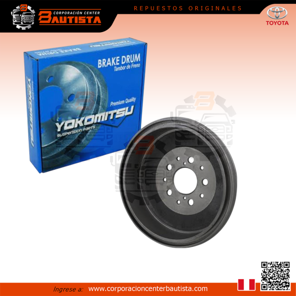 Tambor de frenos posterior   - Toyota Hilux 4x4